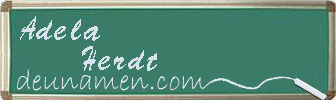 Adela Herdt Visitenkarte